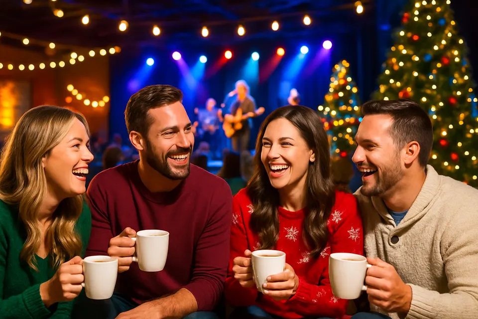 Outdoor editorial photograph for 2026 Holiday Coffee Club - Bayside Community Church