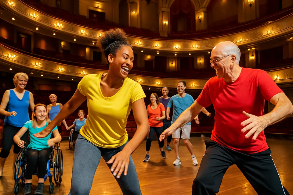 Outdoor editorial photograph for FREE All Abilities Dance Workshop: Jazz