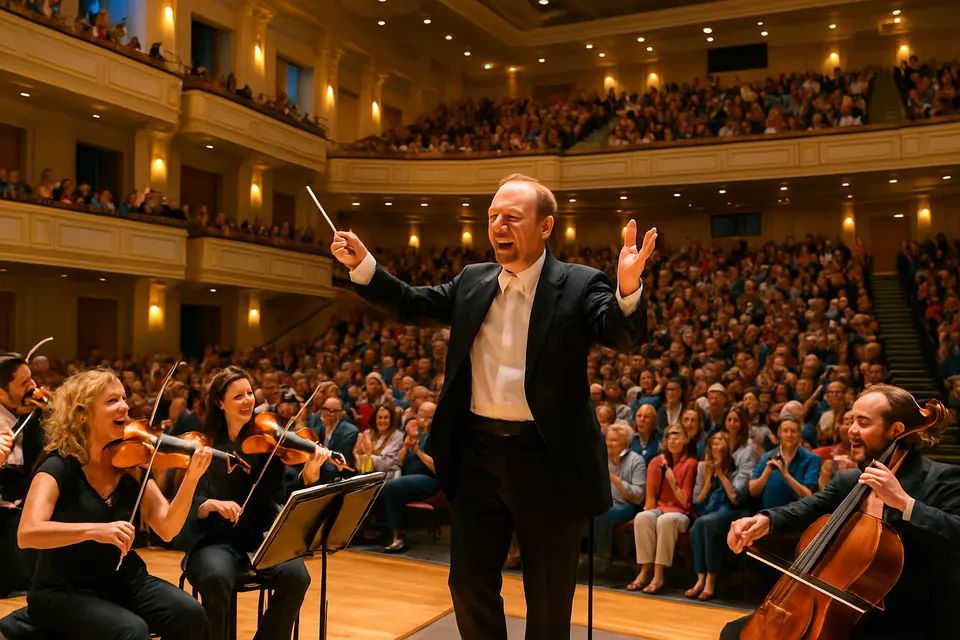 Outdoor editorial photograph for Conductor's Corner 6: Brahms & Elgar