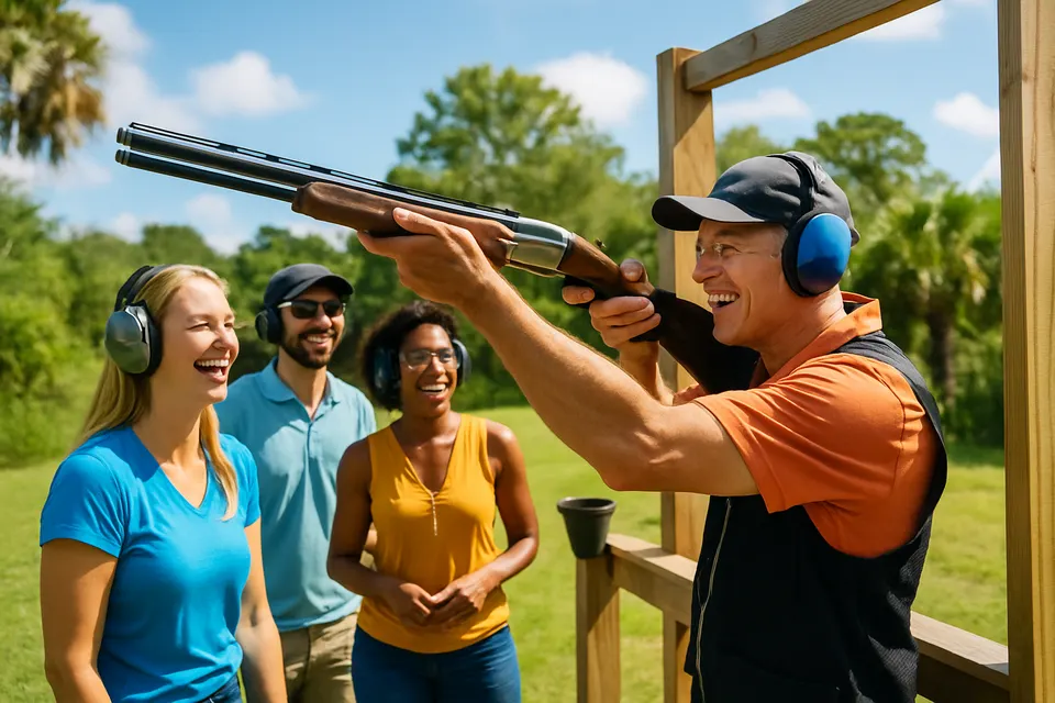 Outdoor editorial photograph for 2026 Sporting Clays Presented By Tommy’s Express Holdings