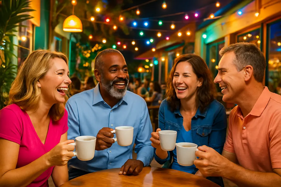 Outdoor editorial photograph for Leadership Alumni Coffee at TBD