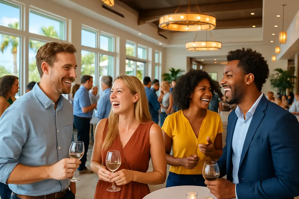 Outdoor editorial photograph for Chamber Connect Mixer: LODGCO Hospitality