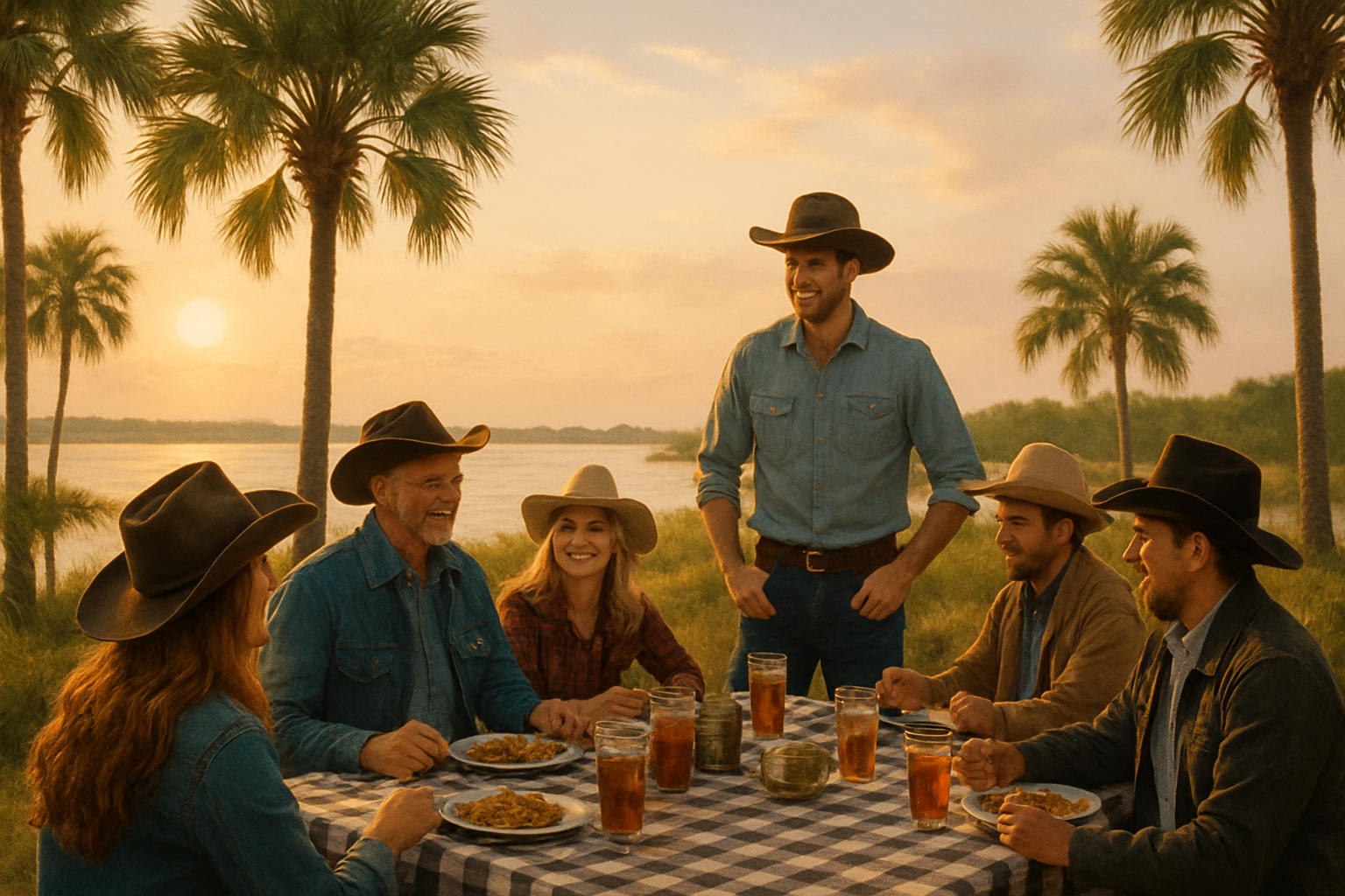 Editorial illustration for December Lunch with Ranchers