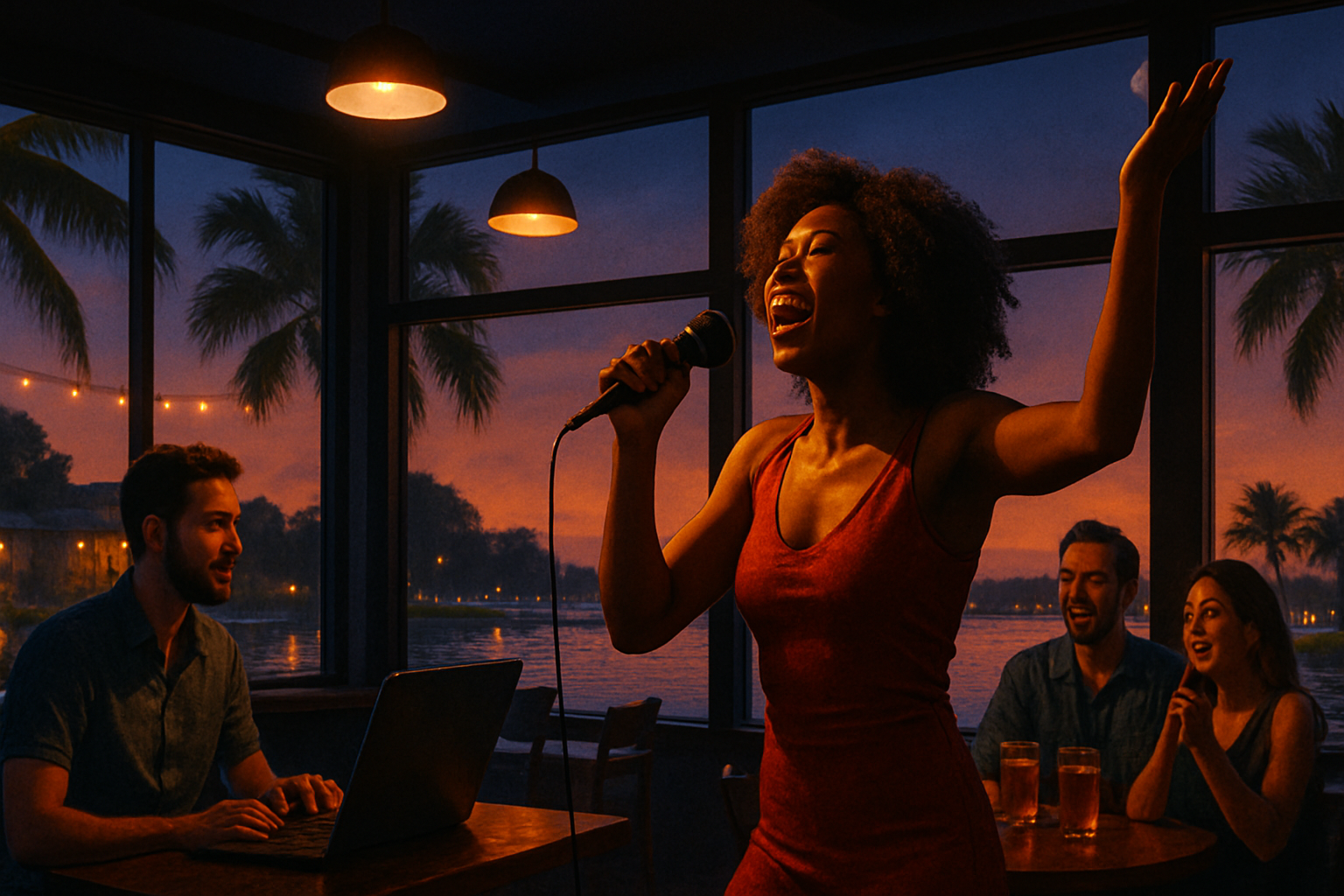 Event image for Karaoke Nights at The Lounge by Good Liquid Distilling Co